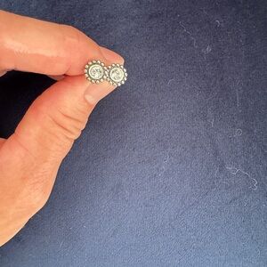 Brighton Silver Crystal Stud Earrings